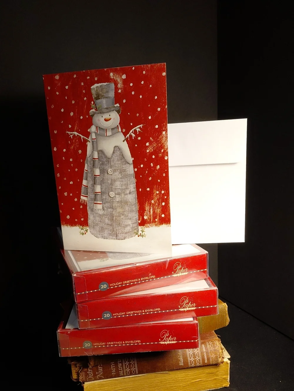 PAPER IMAGES, 60 COUNT CHRISTMAS HOLIDAY GREATING CARDS AND ENVELOPES